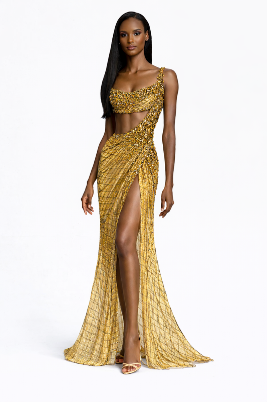 GOLD LONG GOWN